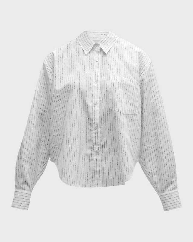 Striped Classic Button-Front Shirt